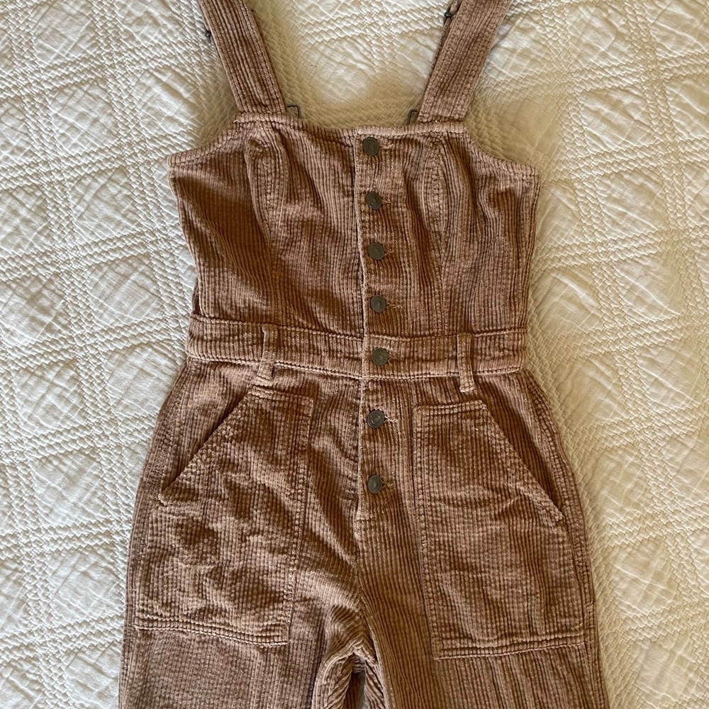 Brown Corduroy Overalls